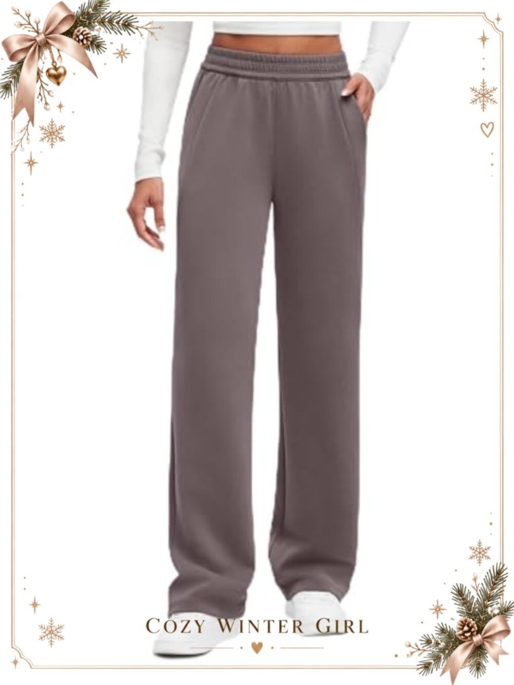 Wide Leg Sweatpants Modal Soft High Waisted Lounge Pants Pockets